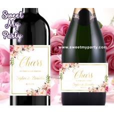 Blush Wine Labels,Blush champagne labels,(31gw) Blush Wine Labels,Blush champagne labels,(31gw)